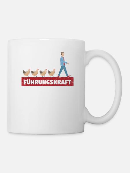 Führungskraft. Hühner - Tasse - Weiß