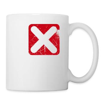 Statement Schaf Nö keine Lust Kein Bock - Tasse - Weiß - Rechts