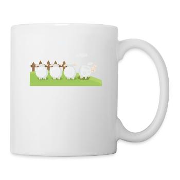 Schafe - Tasse - Weiß - Rechts