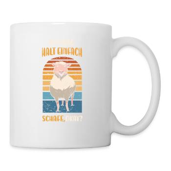 Ich mag einfach Schafe, Okay? Schaf - Tasse - Weiß - Rechts