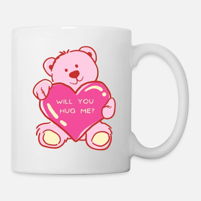 hug me - Tasse - Weiß