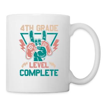 4. Klasse Abgeschlossen - Tasse - Weiß - Rechts