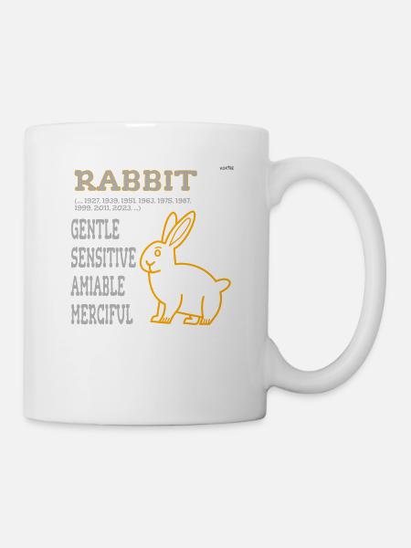 chinese zodiac: rabbit - Mug - white