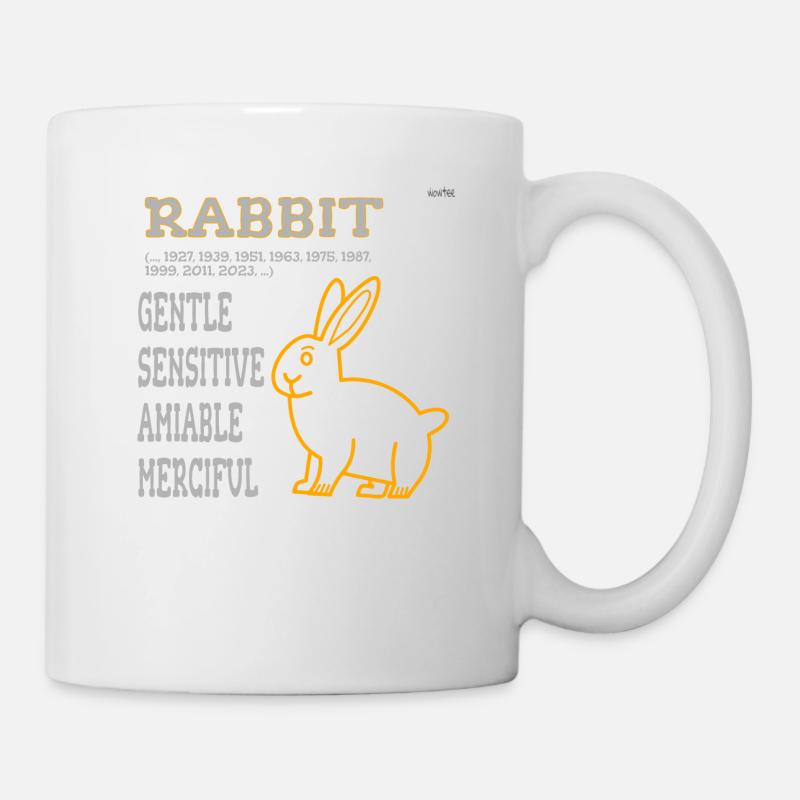 chinese zodiac: rabbit - Mug - white