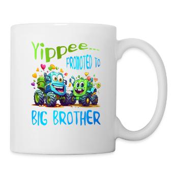Big Brother Tractor and Dump Truck - Promoted to - Mug - white - Right