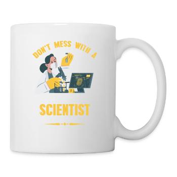 Don't mess with a forensic scientist - Mug - white - Right