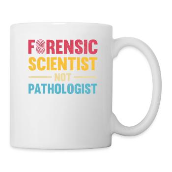 Forensic scientist instead of pathologist, investigator - Mug - white - Right