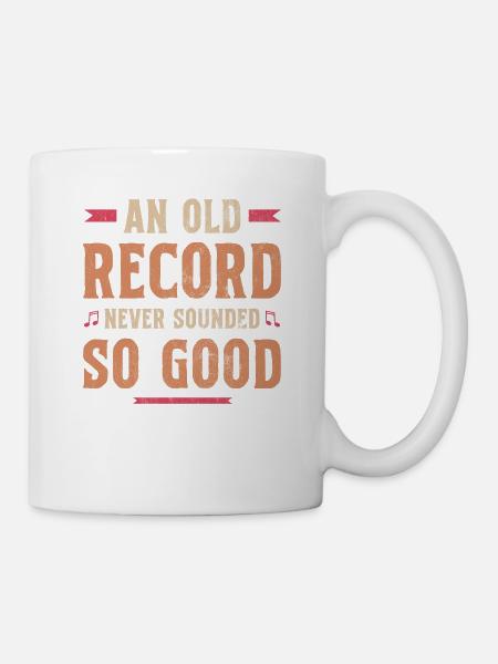Collection vinyle platine, disque vinyle - Mug blanc - blanc