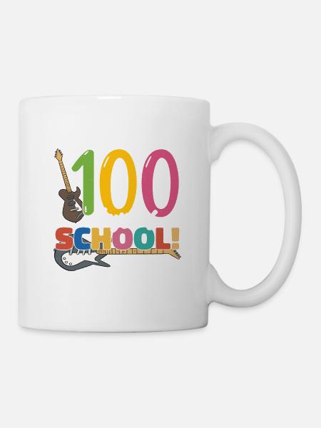 Ich Habe 100 Tage Schule Gerockt - Tasse - Weiß