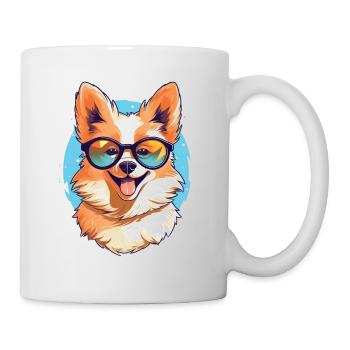 Hund T-Shirt Hundefreunde Geschenk Idee - Tasse - Weiß - Rechts