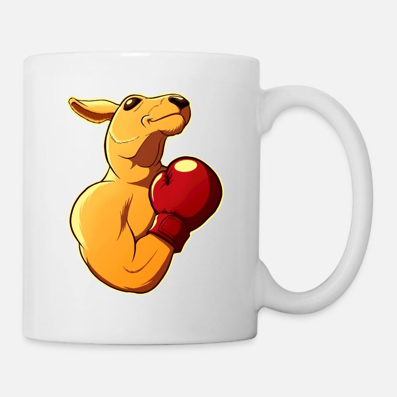 kangourou boxer - Mug blanc - blanc