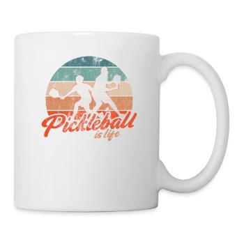 Das Leben Ist Erstaunlich, Pickleball Macht Es - Tasse - Weiß - Rechts