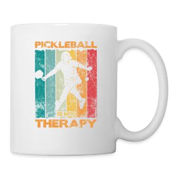 Das Leben Ist Erstaunlich, Pickleball Macht Es - Tasse - Weiß - Rechts
