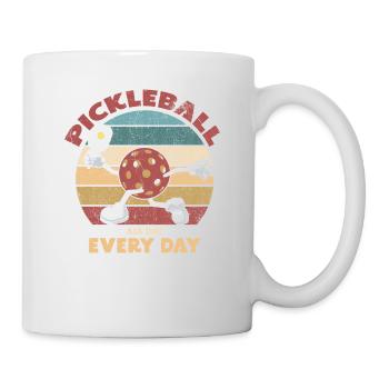 Das Leben Ist Erstaunlich, Pickleball Macht Es - Tasse - Weiß - Rechts
