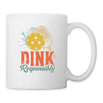 Das Leben Ist Erstaunlich, Pickleball Macht Es - Tasse - Weiß - Rechts