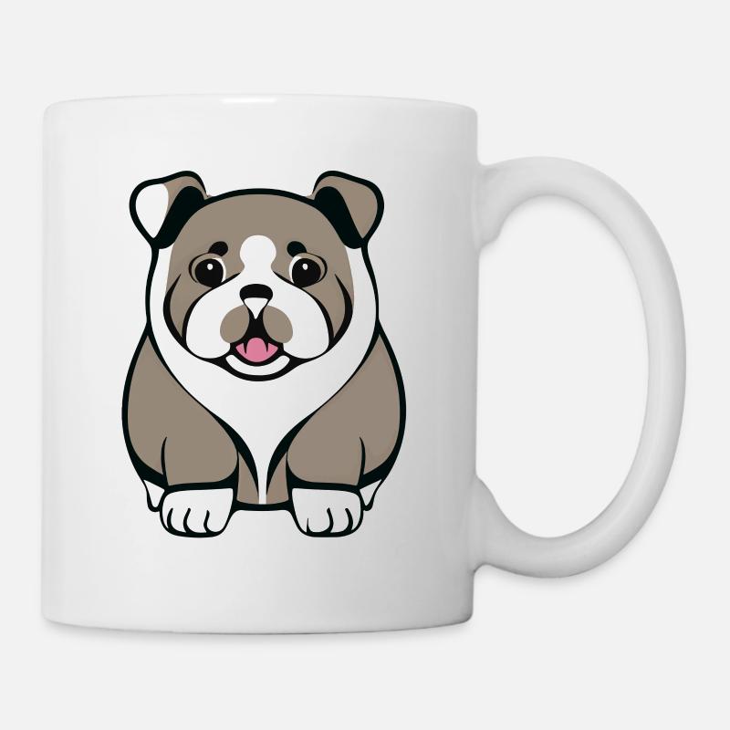 Juste chien mignon - Mug blanc - blanc