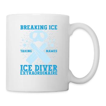 Eis Brechen Namen Nehmen, Eistaucher - Tasse - Weiß - Rechts