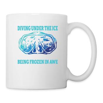 Tauchen Unter Dem Eis, Eistaucher - Tasse - Weiß - Rechts