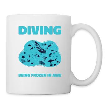 Tauchen Unter Dem Eis, Eistaucher - Tasse - Weiß - Rechts
