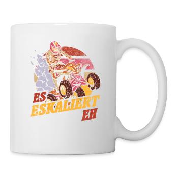 Es Eskaliert Eh Quad - Tasse - Weiß - Rechts