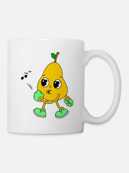 Pfeifende Birne - Tasse - Weiß