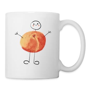 Süsser kleiner Pfirsich #peach #sommer - Tasse - Weiß - Rechts