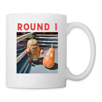🥔🥕 Duel of vegetable heroes! 💥 - Mug - white - Right