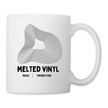 melted vinyl - music production - Tasse - Weiß - Rechts