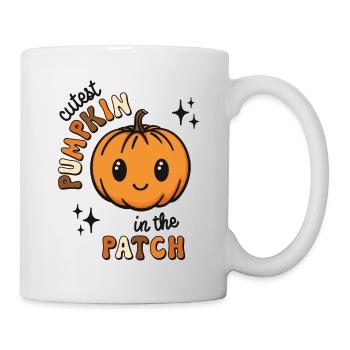 Cutest Pumpkin in the Patch süßer Kürbis - Tasse - Weiß - Rechts