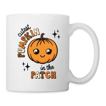 Cutest Pumpkin in the Patch süßer Kürbis - Tasse - Weiß - Rechts