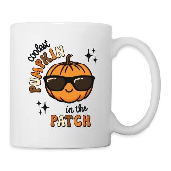 Coolest Pumpkin in the Patch süßer Kürbis - Tasse - Weiß - Rechts