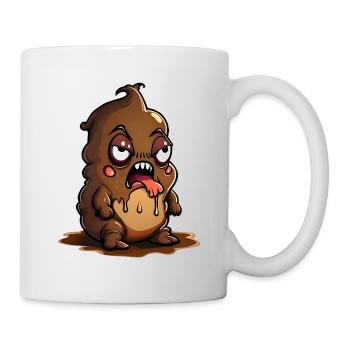 Funny Halloween Monster Poop Pile - Mug - white - Right