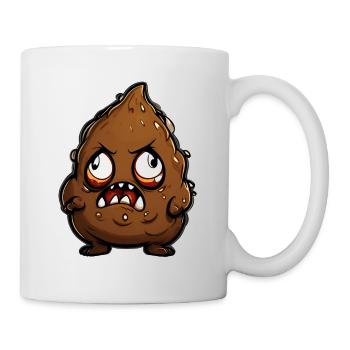 Funny Halloween Monster Poop Pile - Mug - white - Right