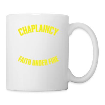 Seelsorge Glaube Unter Beschuss, Kaplan - Tasse - Weiß - Rechts