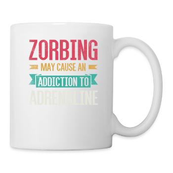 Zorbing peut causer une dépendance à l’adrénaline - Mug blanc - blanc - Droite