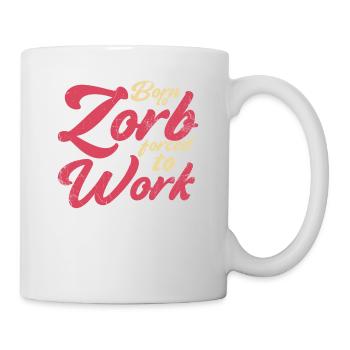 Né à Zorb face au travail, Zorbing - Mug blanc - blanc - Droite