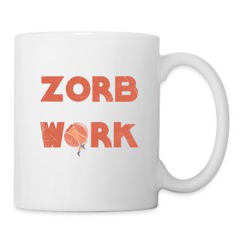 Né à Zorb face au travail, Zorbing - Mug blanc - blanc - Droite