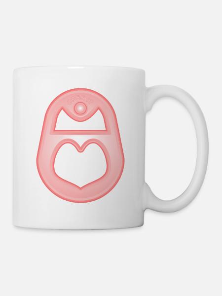 ÖFFNEN SIE ES - Tasse - Weiß
