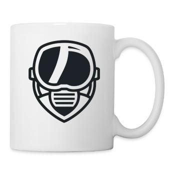 Minimalist Fencing Mask - Mug - white - Right