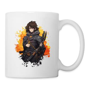 Fantasy RPG Spiel Anime Charakter - Anime Shirt - Tasse - Weiß - Rechts