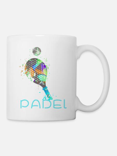 Padel Tennis, Tennis, Graffiti, Colorful - Mug - white