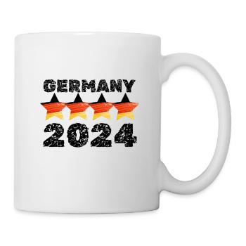 EM2024 Fußball Germany 2024 4 Stars - Tasse - Weiß - Rechts