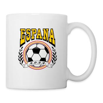 EM 2024 Shirts Spanien Fußball Football Soccer - Tasse - Weiß - Rechts