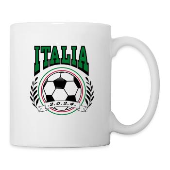 Fußball Italien Italia Calcio Football EM 2024 - Tasse - Weiß - Rechts