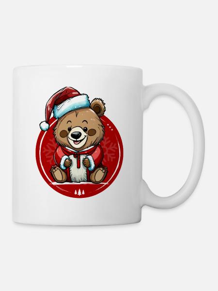 Christmas Teddy Bear - Mug - white