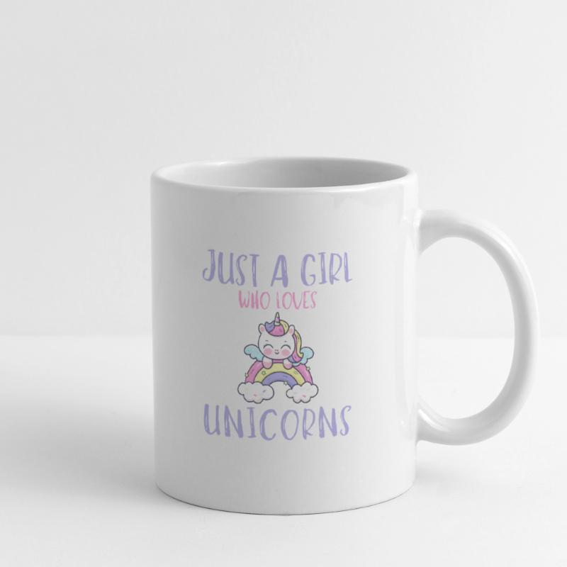 Nur Ein Mädchen, Das Einhörner Liebt. Tasse