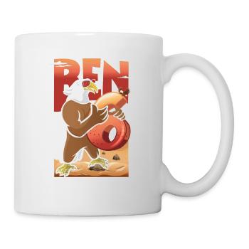 Bald eagle design for sixth birthday - Mug - white - Right
