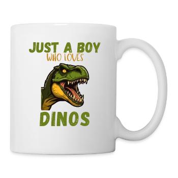 Juste un garçon qui aime les dinos - Mug blanc - blanc - Droite