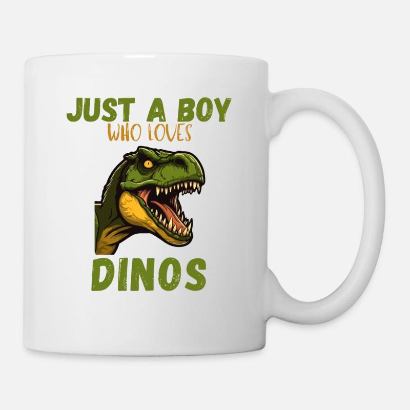 Bare en dreng, der elsker dinoer - Kop/krus - hvid