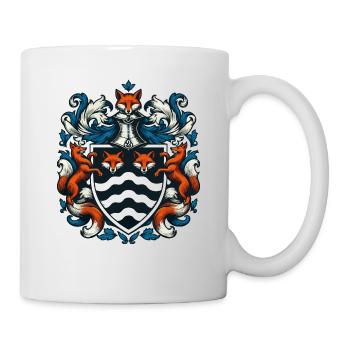 Fuchs Wappen - Tasse - Weiß - Rechts